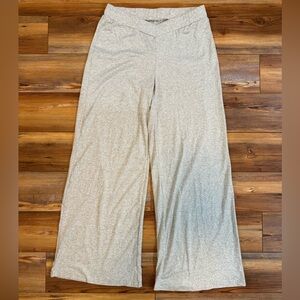 Soft Light Gray Crossover Wide-Leg Pants Size XL